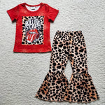 B0-1 Red Tongue Shirt Leopard Pants-promotion 2024.6.8