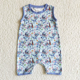 Sleeveless Cute Print Baby Boy Summer Romper