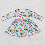 Baby tractor dresses girls dresses valentine