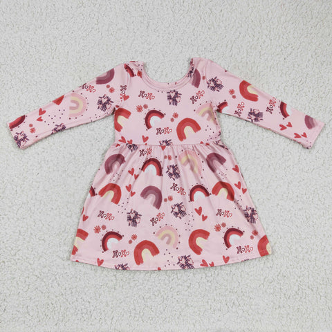 Heart pink valentine's day baby girls dress