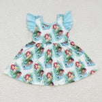 GSD0209 Mermaid girls green flying dress-promotion 2024.6.29