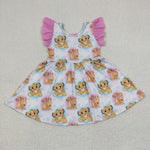 GSD0220  Cartoon lion baby girl flying dress-promotion 2024.12.21