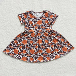 GSD0237 Moo cow print baby girl dress-promotion 2024.7.13