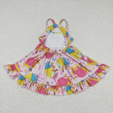 Kids princess strap summer dress