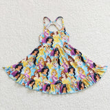 Kids princess strap boutique twirl dress