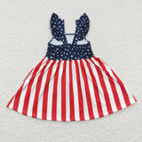 GSD0289  July 4th kids stars & stripes summer dress-promotion 2026.5.9
