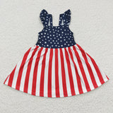 GSD0289  July 4th kids stars & stripes summer dress-promotion 2026.5.9