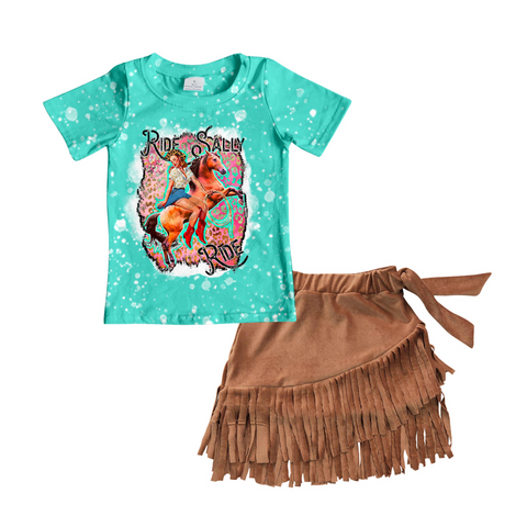 Ride Sally Western Girl Fringe Skirt Set