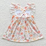 Mama's girl embroidery floral dress