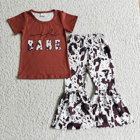 GSPO0164 Babe clothing boutique kids bell bottom outfits-promotion 2024.7.13