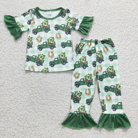 Children's lucky green St. Patrick's Day girl outfit