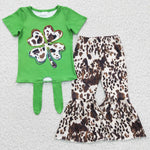 St. Patrick's Day green shirt ink pants kids outfit