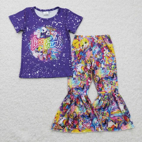 Cute Lisa Frank kids purple clothes outfit