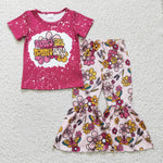 Daddy's girl mommy's world kids flower outfit