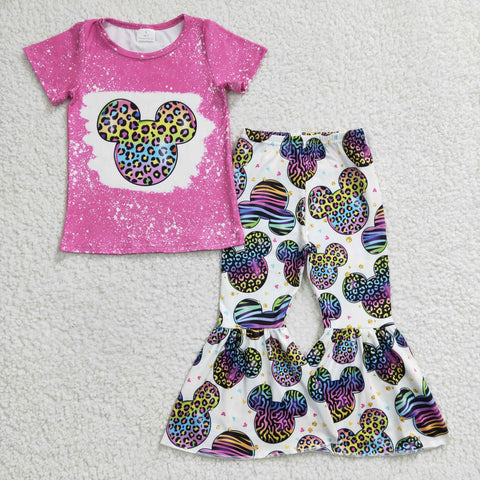 Leopard cartoon print girls fancy outfit