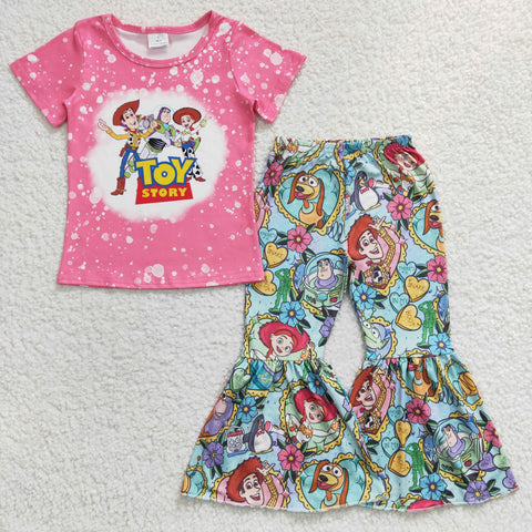 Toy cartoon kids pink clothes outfit