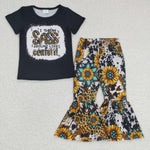 Confetti sass kids girls sunflower bell set