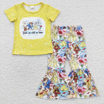 Baby girls princess yellow outfit