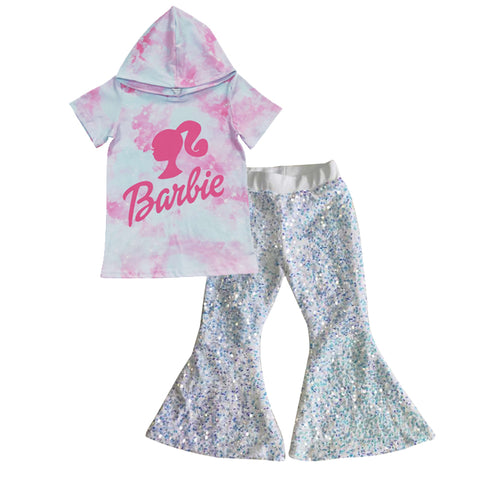 Barbie girls pink top white pants outfit