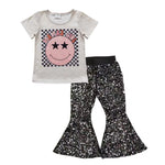 Mamas girl black sequined outfit