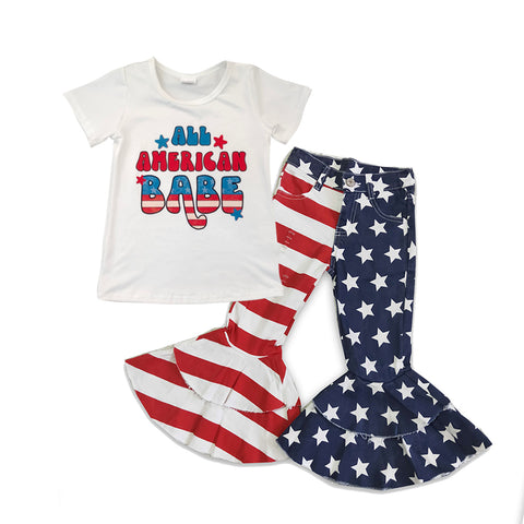 All American Babe Kids July Fourth Outfit