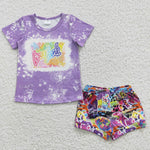 Lisa Frank girls toddler shorts set