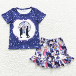 Baby Wednesday Girls Cartoon Shorts Set