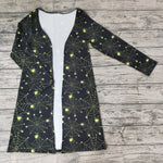 Spider print cardigan adult girls halloween mommy and me clothing