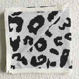 Leopard Print Wool Material Baby Kids Thicker Blankets