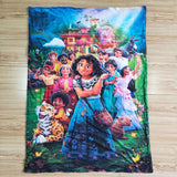 Lavender Polka Dots Cartoon Print Baby Girls Blankets