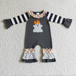 Newborn ghost clothing infants fancy toddler baby embroidery rompers