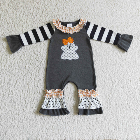 Newborn ghost clothing infants fancy toddler baby embroidery rompers