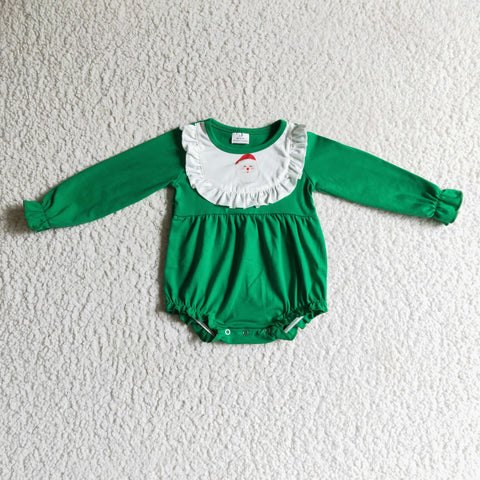 Newborn green clothes baby christmas rompers infants toddler clothing