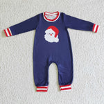 Baby navy clothing newborn boys toddler infants christmas rompers