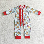 Christmas Cookie Milk Newborn Baby Gilrs Rompers