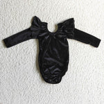 Flutter solid baby velvet rompers newborn black clothing