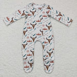 Cow print infants coverall rompers western baby rompers