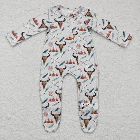 Cow print infants coverall rompers western baby rompers