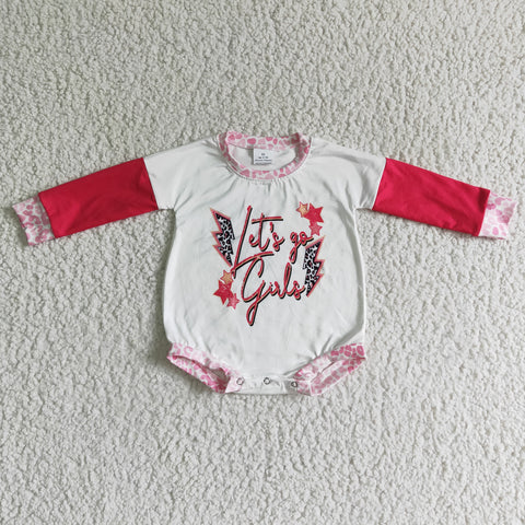 LR0149 Boy&Girl White Letter Star Leopard Lightning Print Long Sleeve Baby Romper-promotion 2024.11.23