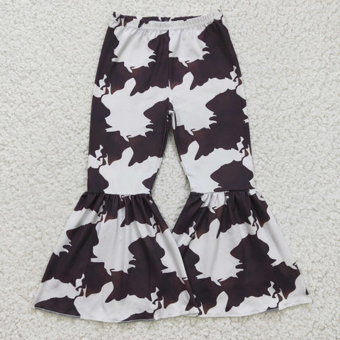 Ink white & black kids bell bottom pants