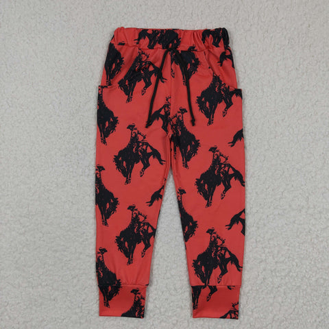 Cowboy brick red kids long pants