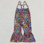 Baby Girls Colorful Leopard Jumpsuit