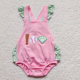 RTS Matching clothing kids embroidery baseball print clothing baby girl summer bubble-2026.3.11