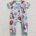 ABC toddler onesie floral baby romepr