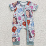 ABC toddler onesie floral baby romepr