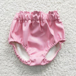 Cute toddler girls pink leather bummie