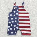 July 4th girls stars&stripes jumpsuit