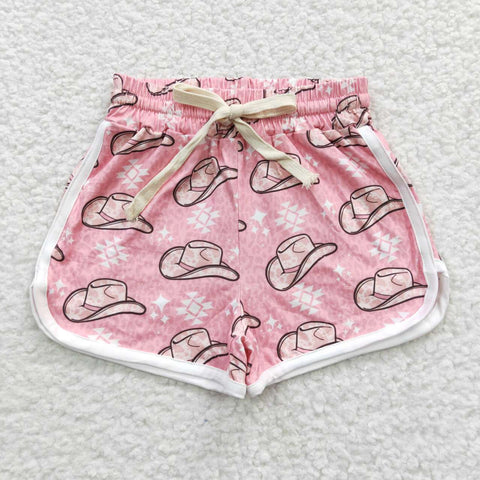 Little cowgirl children pink shorts