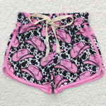 Baby cowgirl cow print short pants