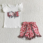 Love Of The Game Baseball Short Shirt Girls Outfits